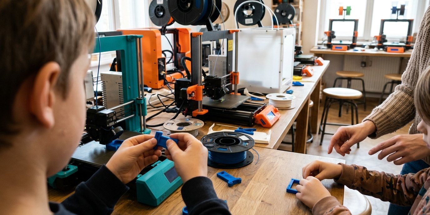 AI-generated image: 3D drawing and printing — Deutsches Technikmuseum