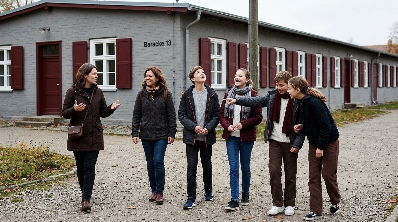 KI-generiertes Bild: Führung „Ein NS-Zwangsarbeitslager in Berlin“ — Dokumentationszentrum NS-Zwangsarbeit