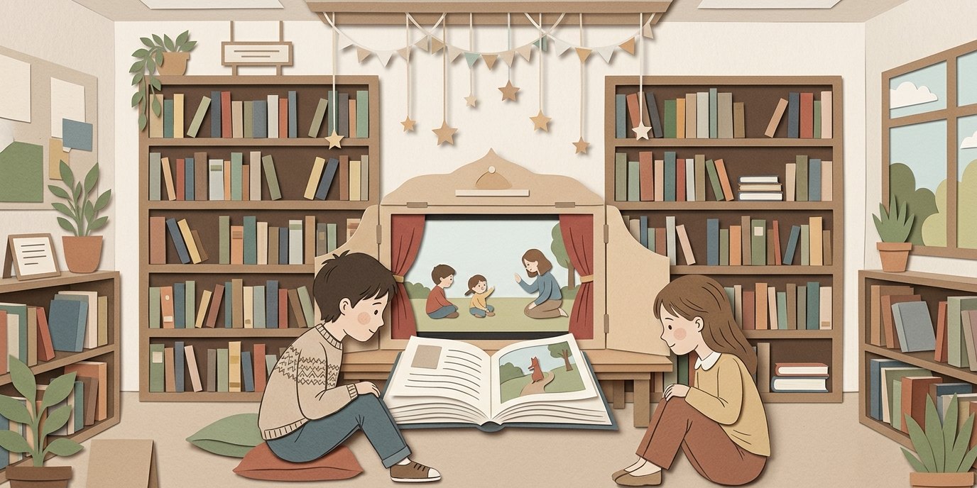 Illustration: Picture book screening — Bibliothek Marienfelde