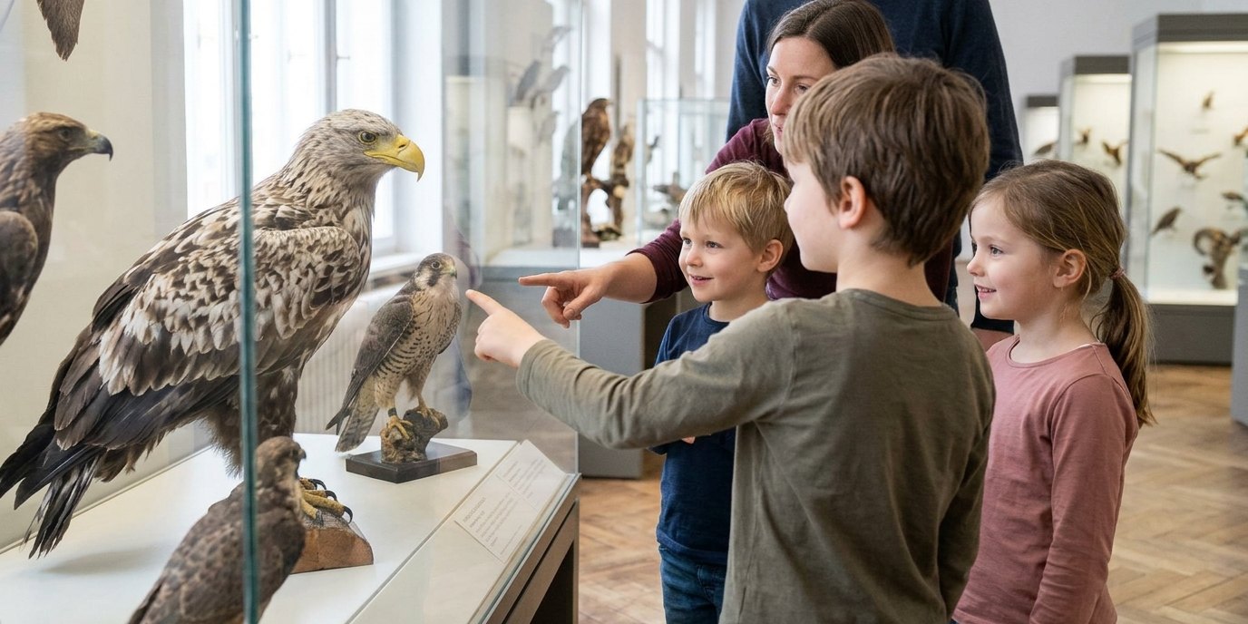 Изображение, созданное ИИ: Семейная экскурсия «Звери-звёзды» — Naturkundemuseum Potsdam