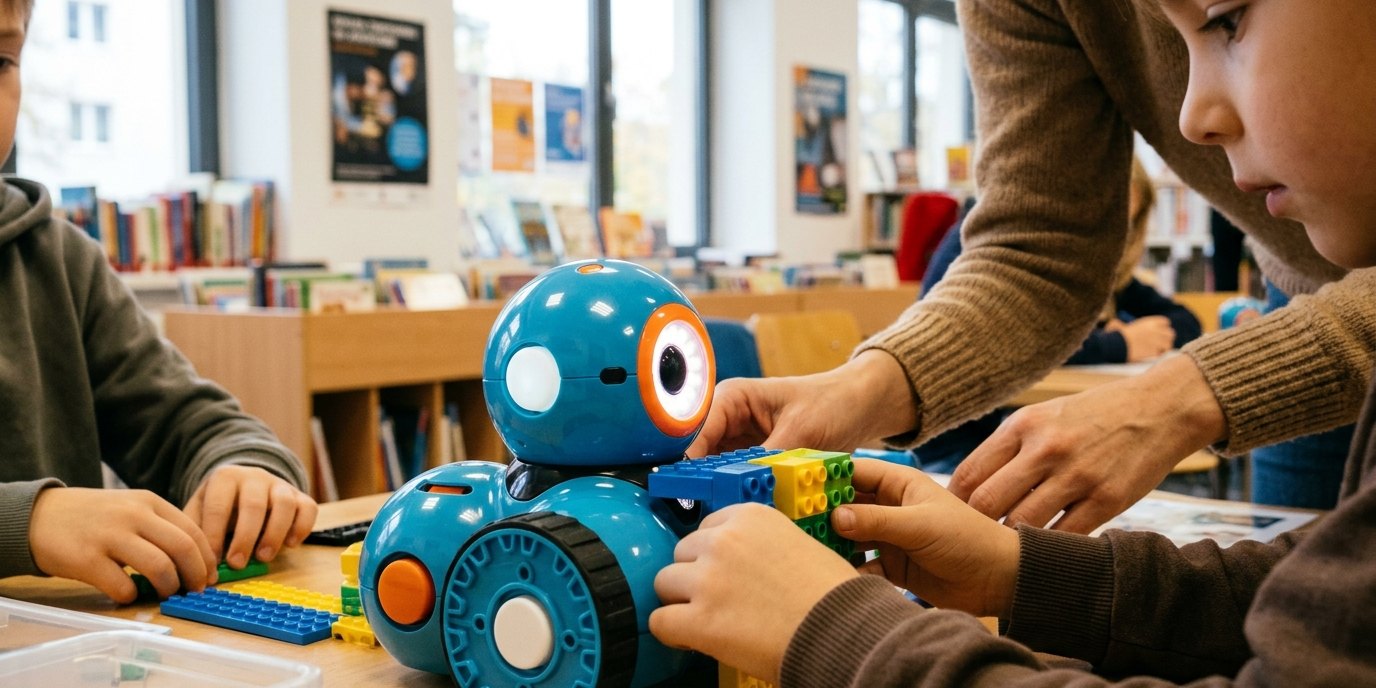 Изображение, созданное ИИ: Мастер-класс «Dash Wonder»: переработка — Mittelpunktbibliothek Treptow