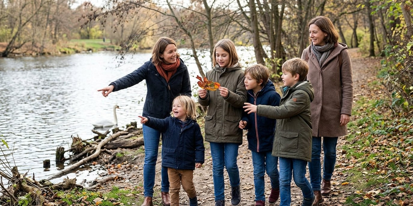 KI-generiertes Bild: Führung „Immer am Ufer der Spree entlang“ — Naturschutzzentrum Ökowerk