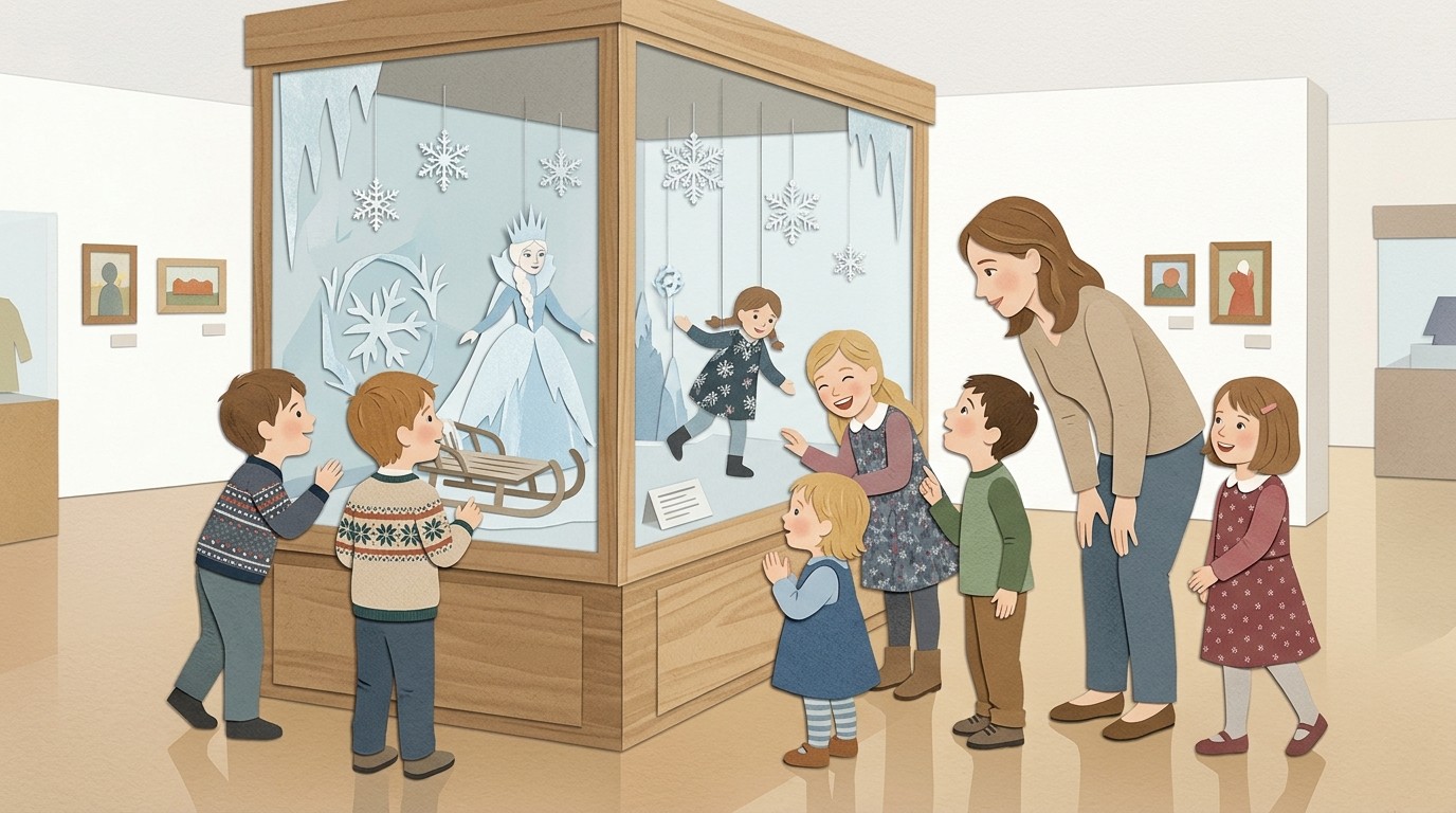 Illustration: Puppet show “The Snow Queen” — Puppentheater-Museum Berlin