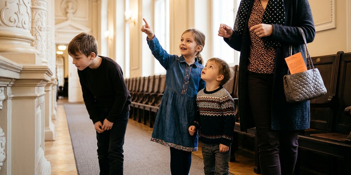 AI-generated image: Guided tour “We Discover the Concert Hall” — Konzerthaus
