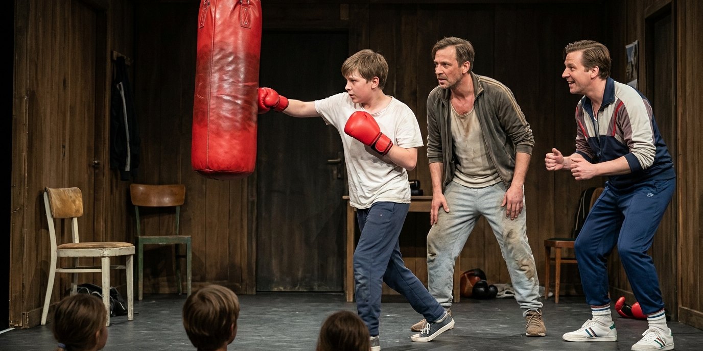 KI-generiertes Bild: Theaterstück „Unterscheidet euch!“ — Theater an der Parkaue