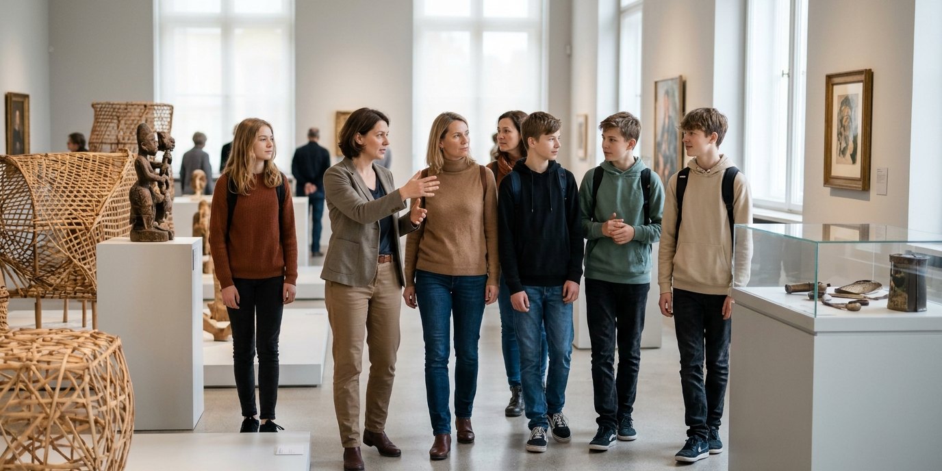 AI-generated image: English guided tour “Histories of Tanzania” — Humboldt Forum im Berliner Schloss
