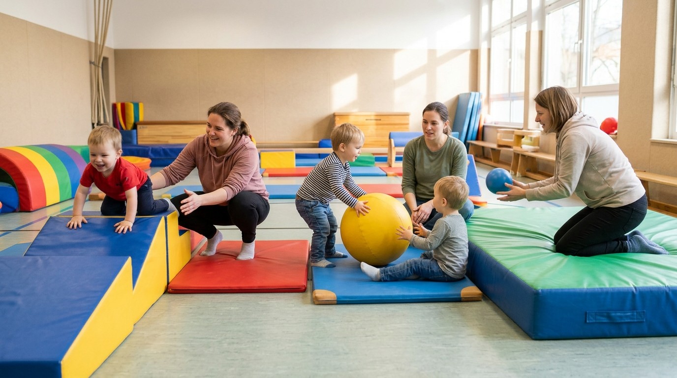 AI-generated image: SportTraum — Familienzentrum "Hand in Hand"