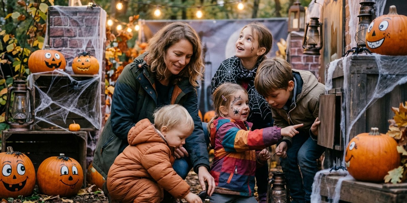 AI-generated image: “Kids Halloween” — Filmpark Babelsberg
