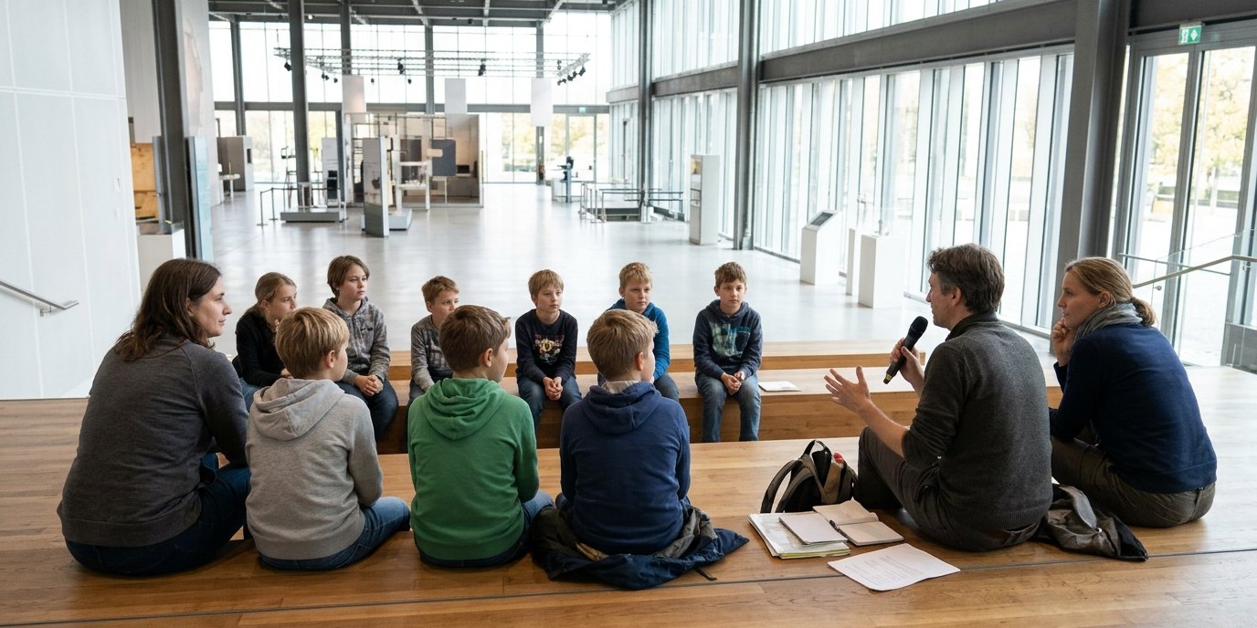 AI-generated image: Poetry slam workshop — Humboldt Forum im Berliner Schloss