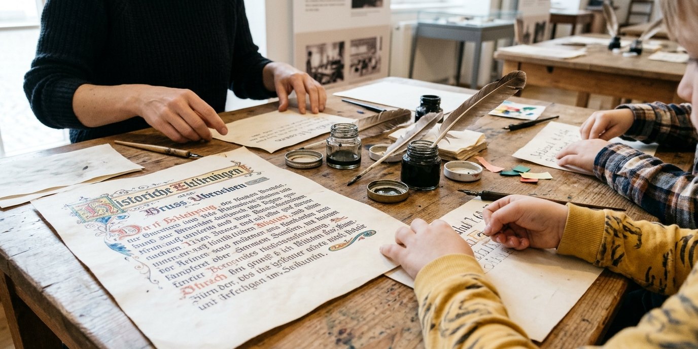 KI-generiertes Bild: Schreibwerkstatt — Museum Ephraim-Palais