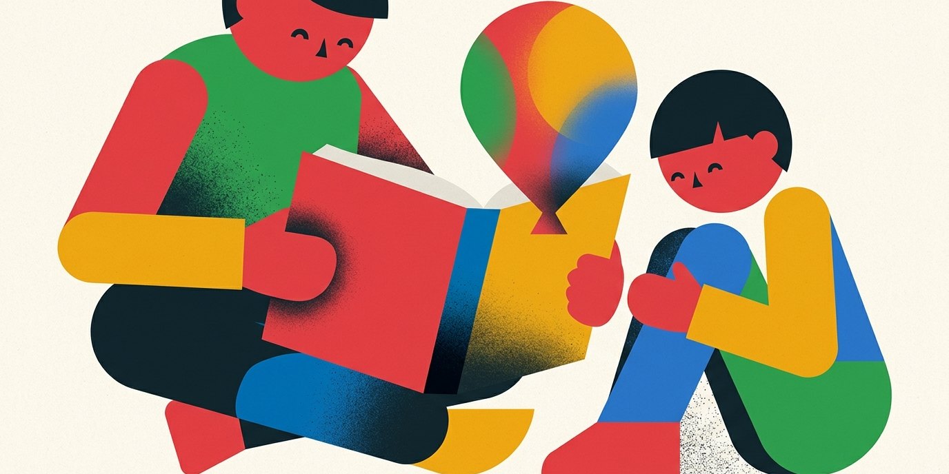 Illustration: Vorlesestunde — Ingeborg-Drewitz-Bibliothek