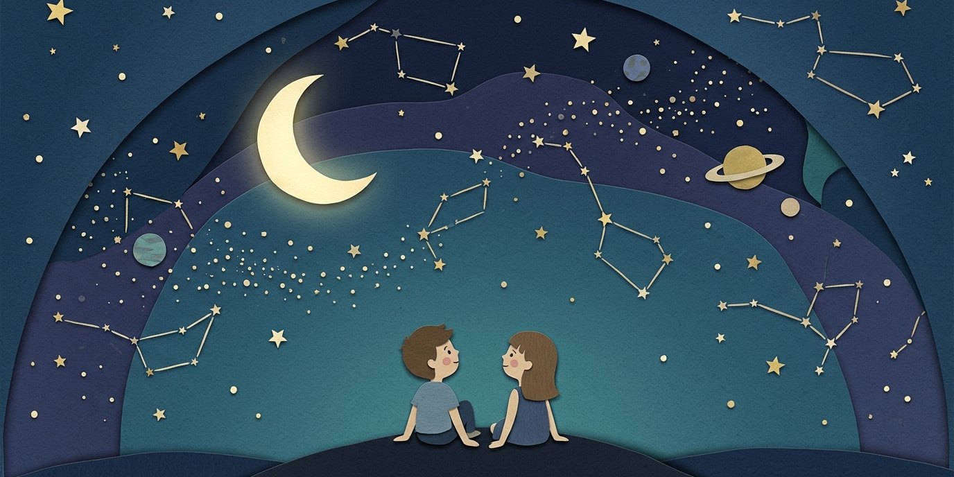 Illustration: “Sun, Moon and Stars” — Archenhold-Sternwarte