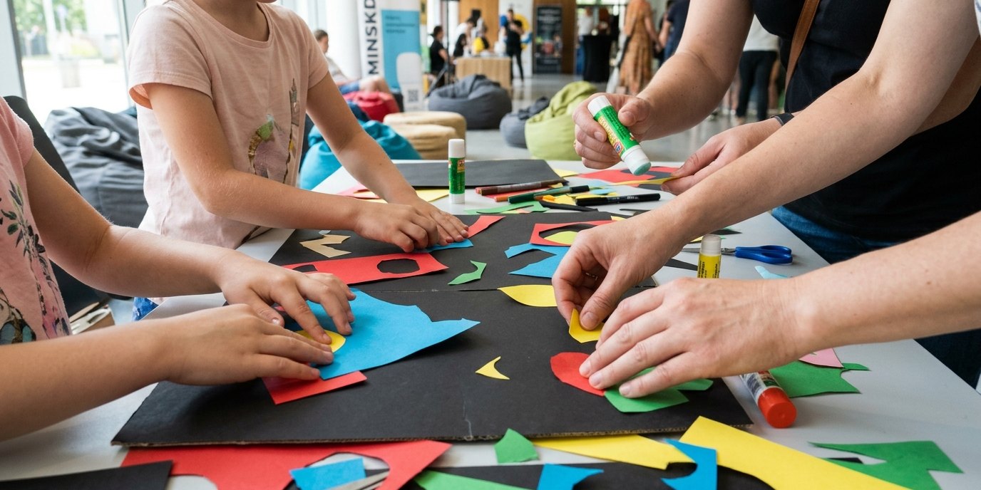 KI-generiertes Bild: Kreativ-Workshop „MINSKDAY“ — DAS MINSK Kunsthaus in Potsdam