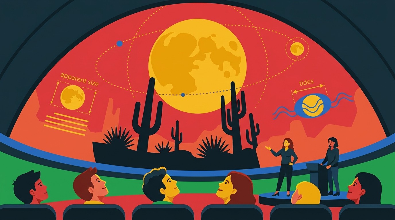 Illustration: Late-night show “To the Moon and Back” — URANIA - Planetarium