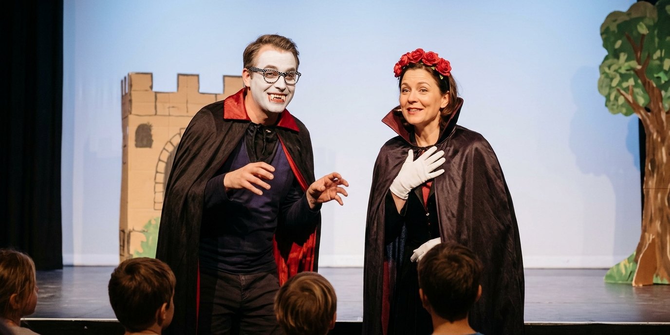 AI-generated image: Play “Norma and the Vampire” — Galli Theater