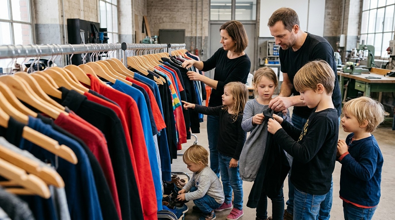 AI-generated image: Halloween clothing swap — Deutsches Technikmuseum