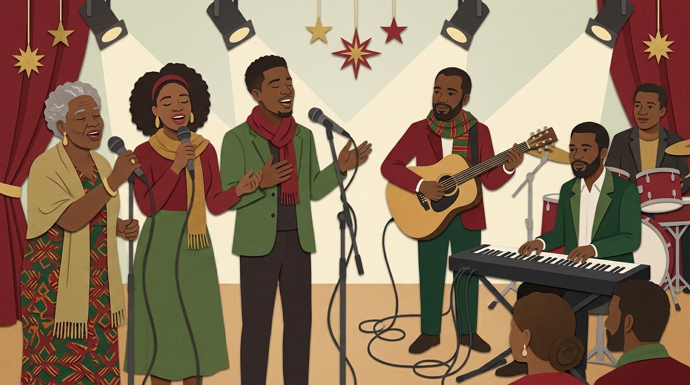 Illustration: Concert “Afro-Christmas” — Gemeinschaftshaus Gropiusstadt