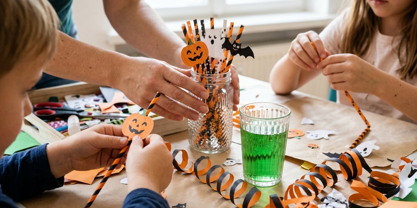 AI-generated image: Halloween party — Mädchensportzentrum Pia Olymp