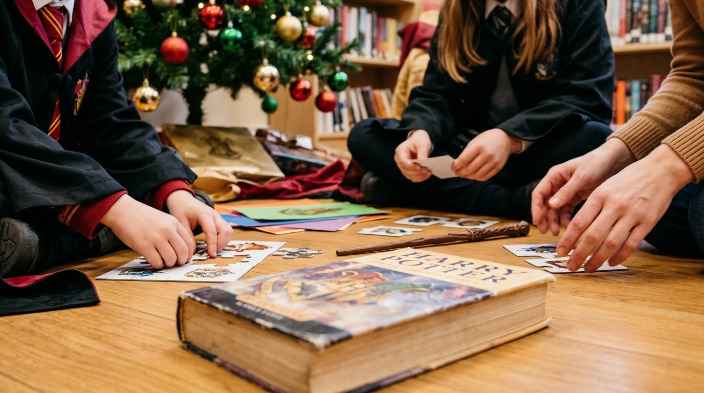 Изображение, созданное ИИ: «Рождество в Хогвартсе» — Ingeborg-Drewitz-Bibliothek