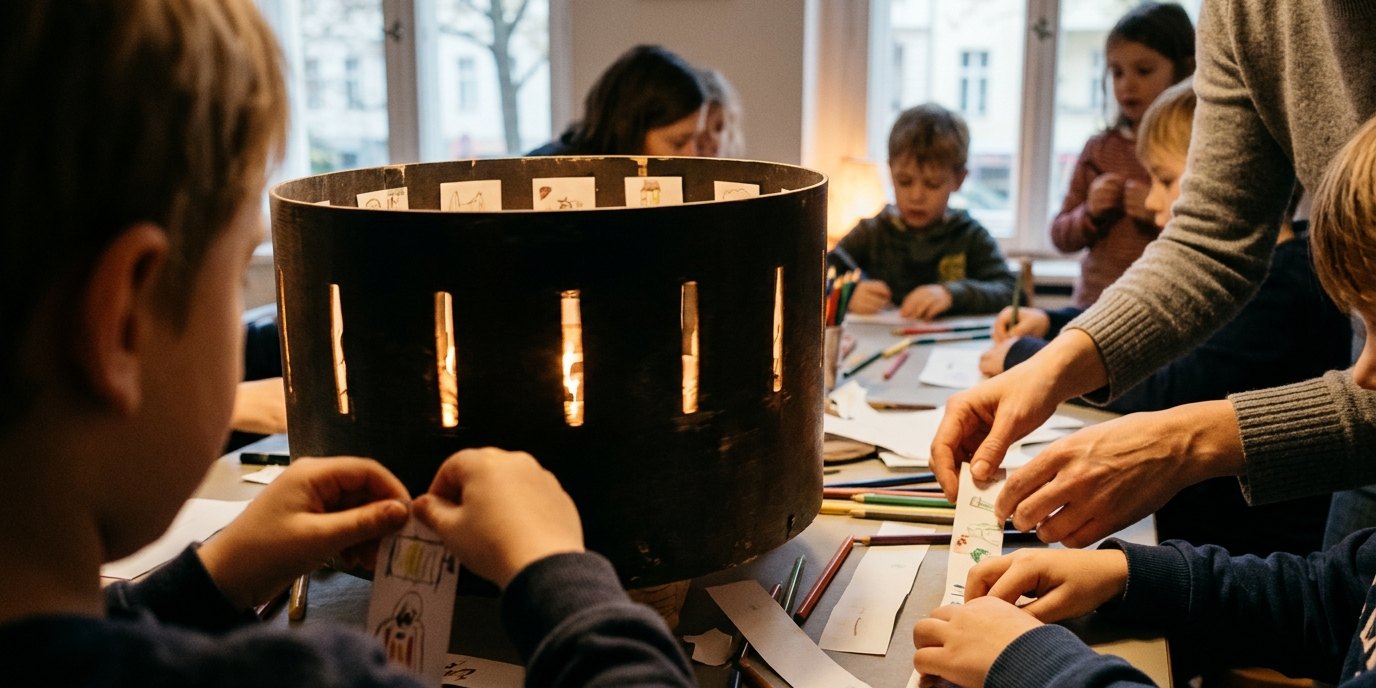 KI-generiertes Bild: Workshop: Zootrop — Wolf Kino