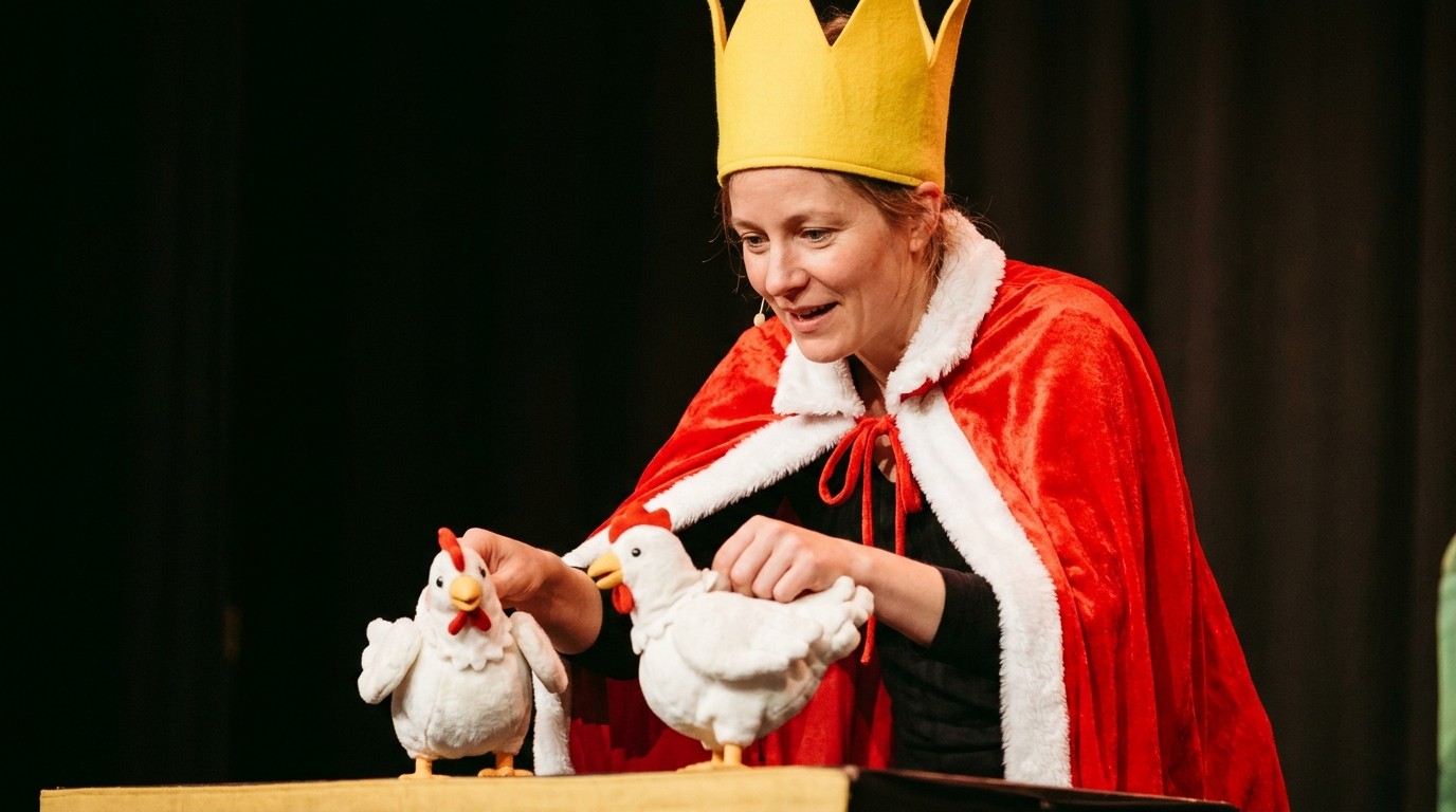 KI-generiertes Bild: Figurentheater „Das schönste Ei der Welt“ — Kulturhaus Spandau