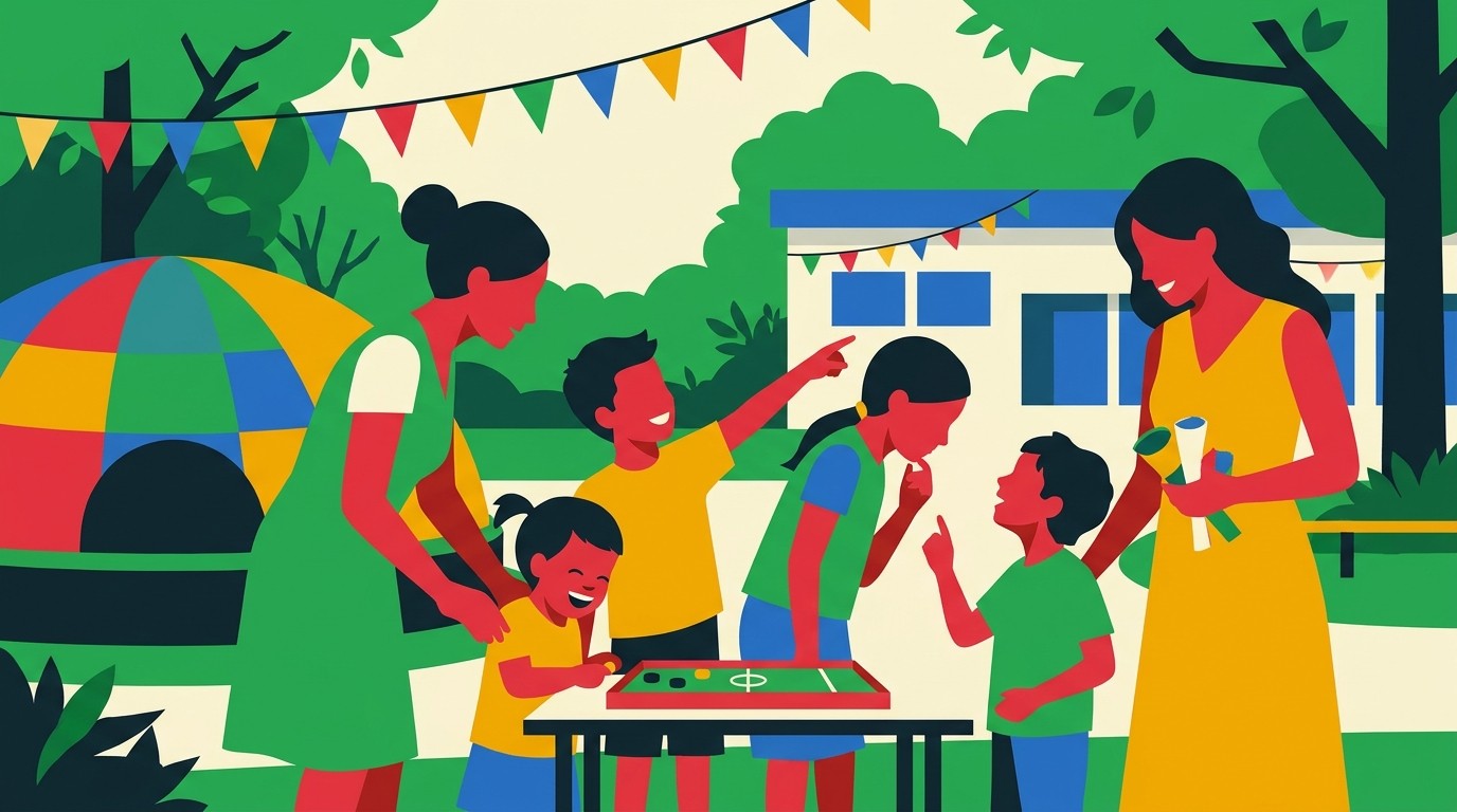 Illustration: SIS Berlin: Summer festival — SIS Swiss International School Berlin