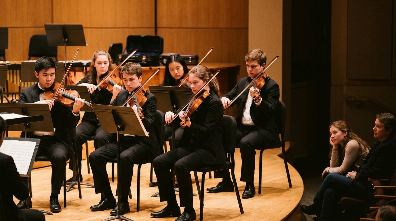 AI-generated image: Concert: Rundfunk-Sinfonieorchester Berlin — Kammerorchester Unter den Linden