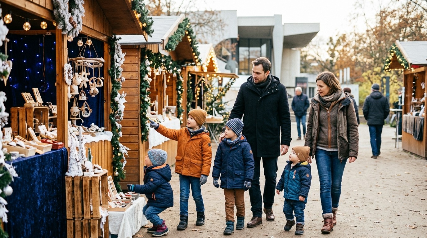AI-generated image: Ice festival and winter market — DAS MINSK Kunsthaus in Potsdam