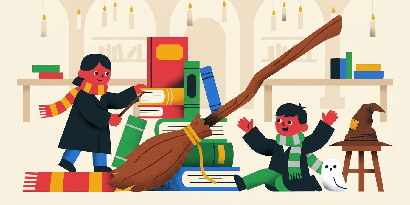 Illustration: Harry Potter party — Bibliothek Lichtenrade