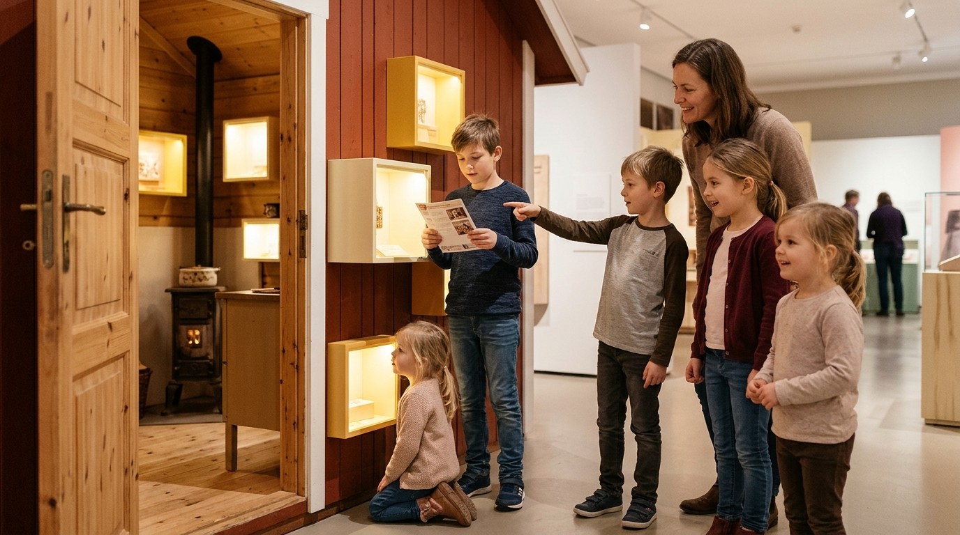 AI-generated image: Exhibition “Lucia’s Trail of Light” — MACHmit! Museum für Kinder