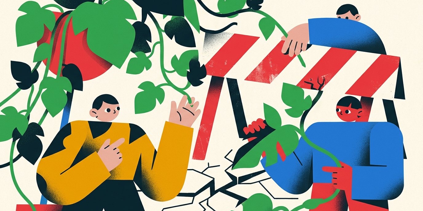 Illustration: Theaterstück „Aufbrechender Asphalt“ — Theater Morgenstern
