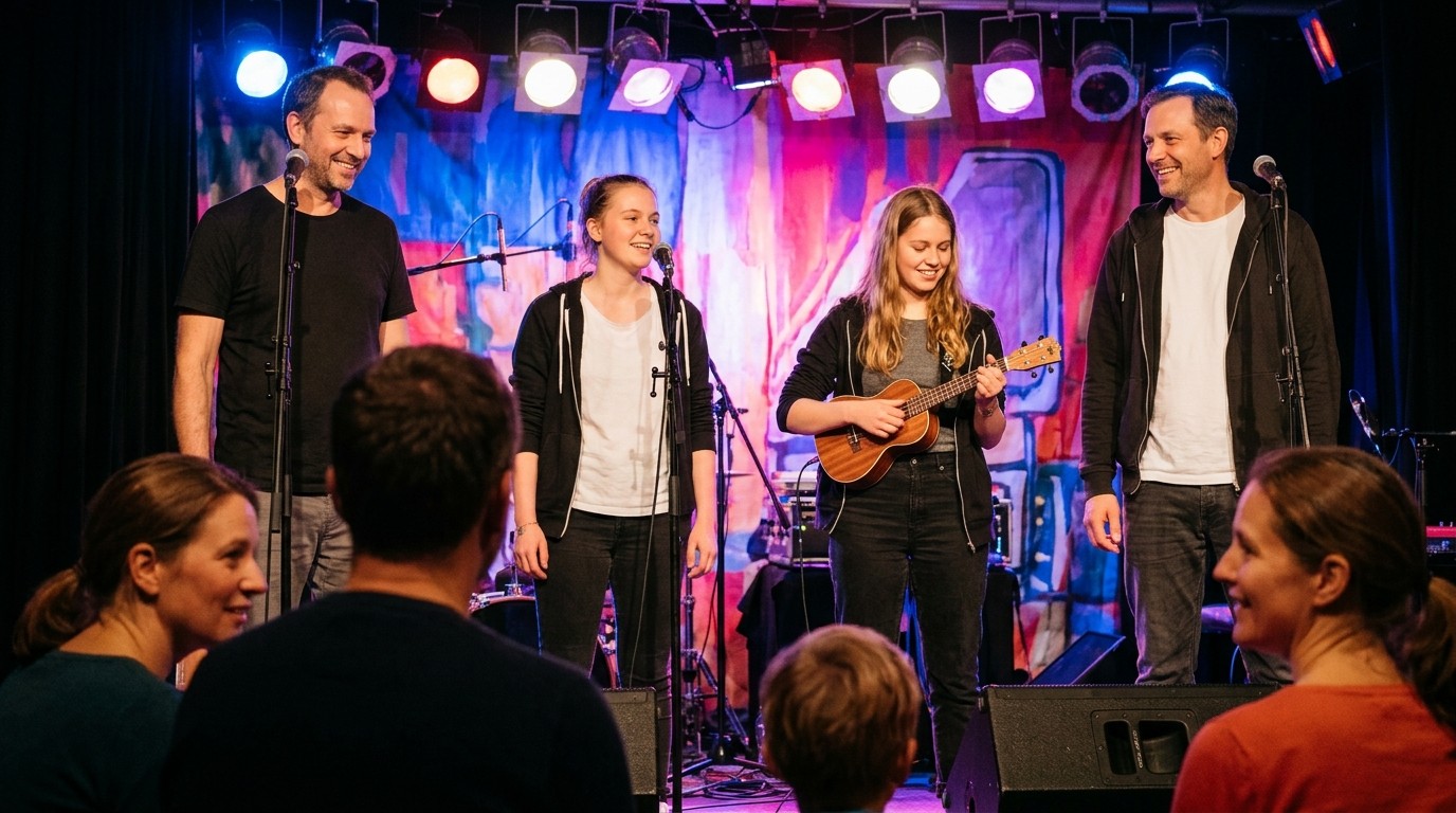 KI-generiertes Bild: Konzert „D!E GÄNG“ — Theater an der Parkaue