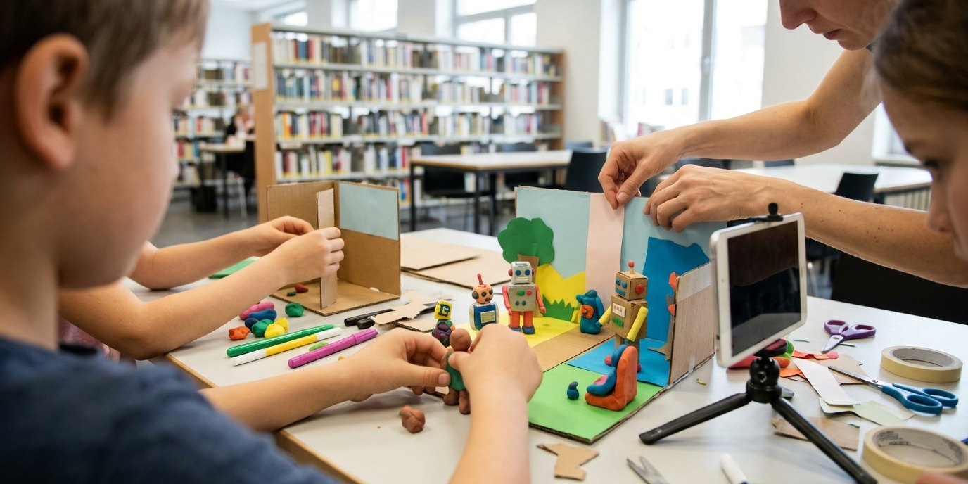 AI-generated image: Creating virtual worlds — Humboldt-Bibliothek