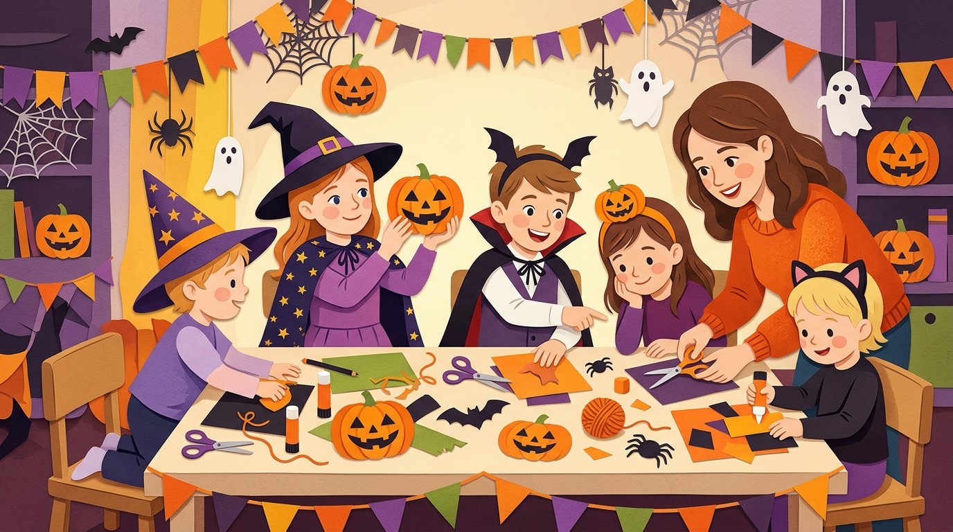 Illustration: Halloween-Party — Ludothek global