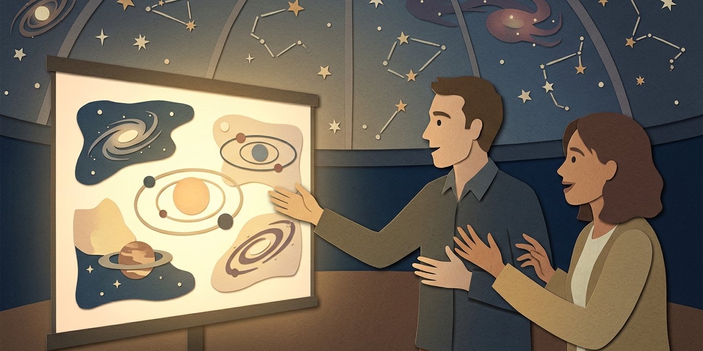 Иллюстрация: Лекция «Einstein in the Dome» — Zeiss-Großplanetarium