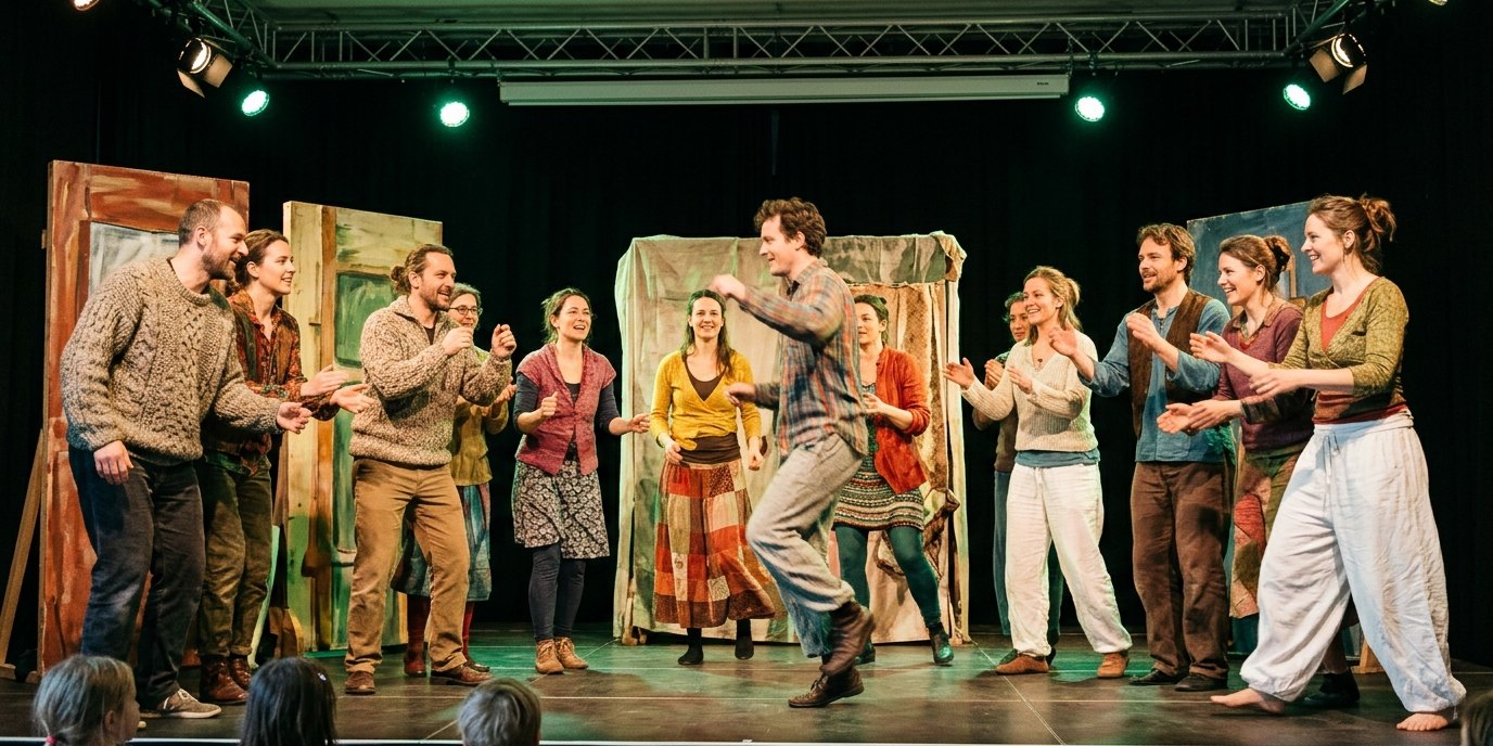 Изображение, созданное ИИ: Слэм-битва «Poetry & Dance» — Theater Strahl