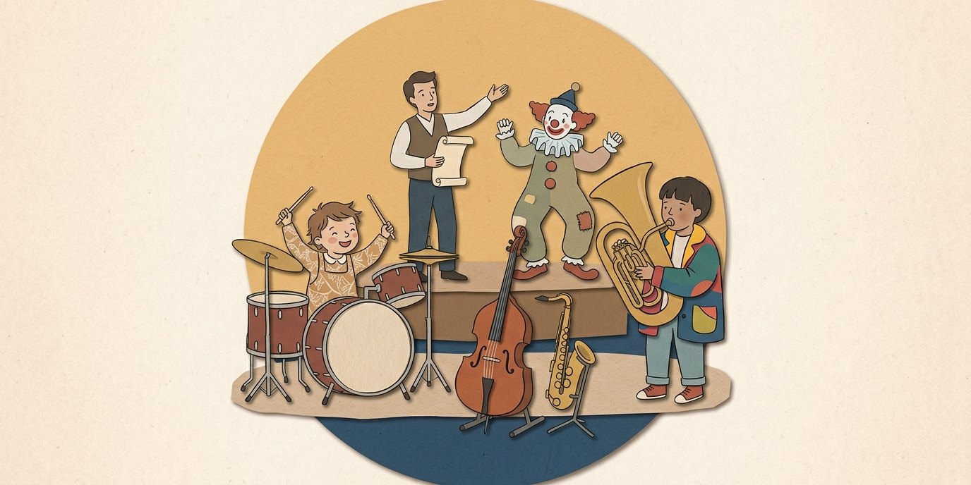 Illustration: Concert “Auch das noch!” — exploratorium berlin