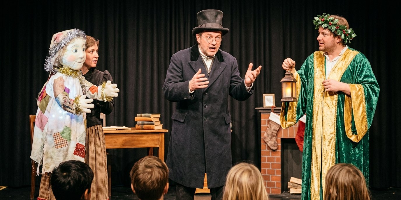 AI-generated image: Play “A Christmas Carol” — Die Wühlmäuse