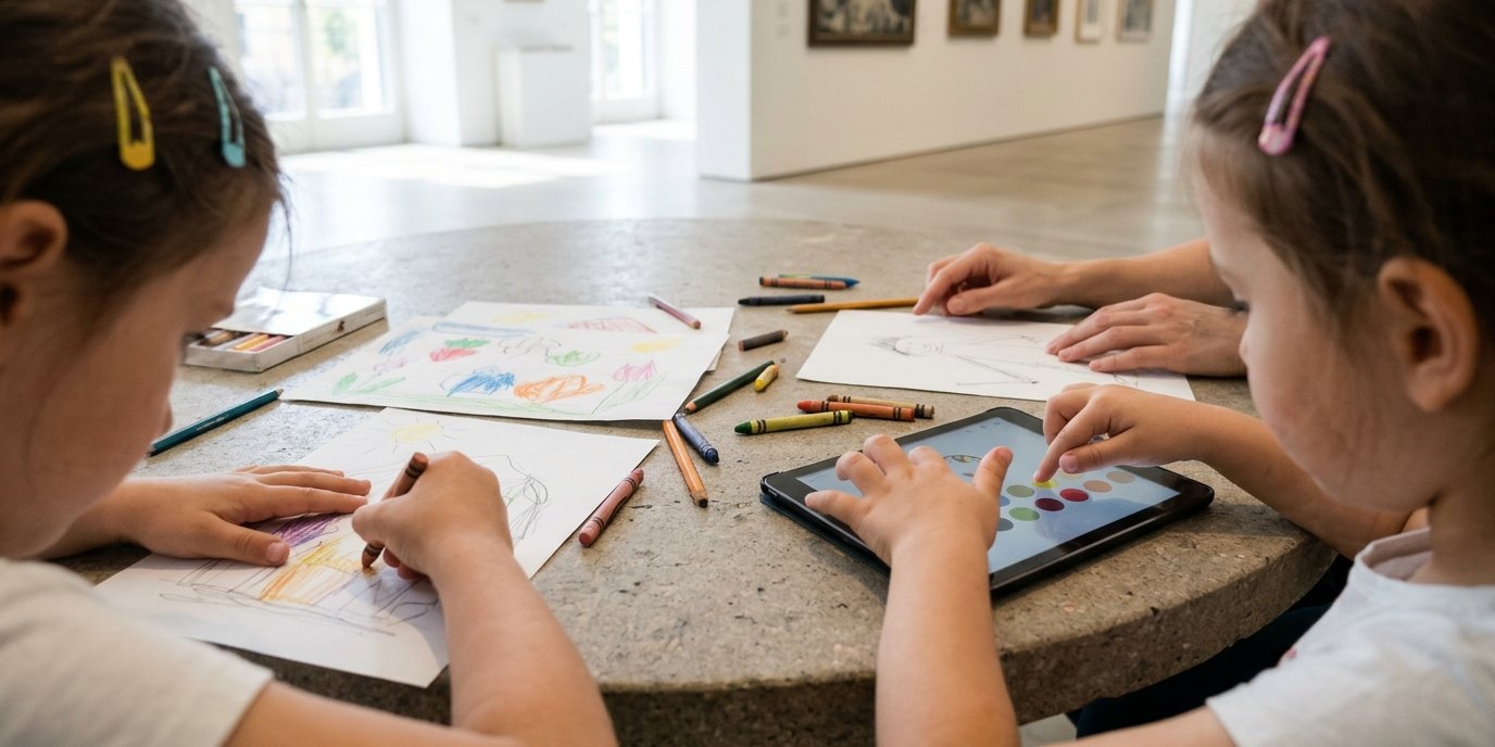 AI-generated image: Colour workshop — Gemäldegalerie am Kulturforum