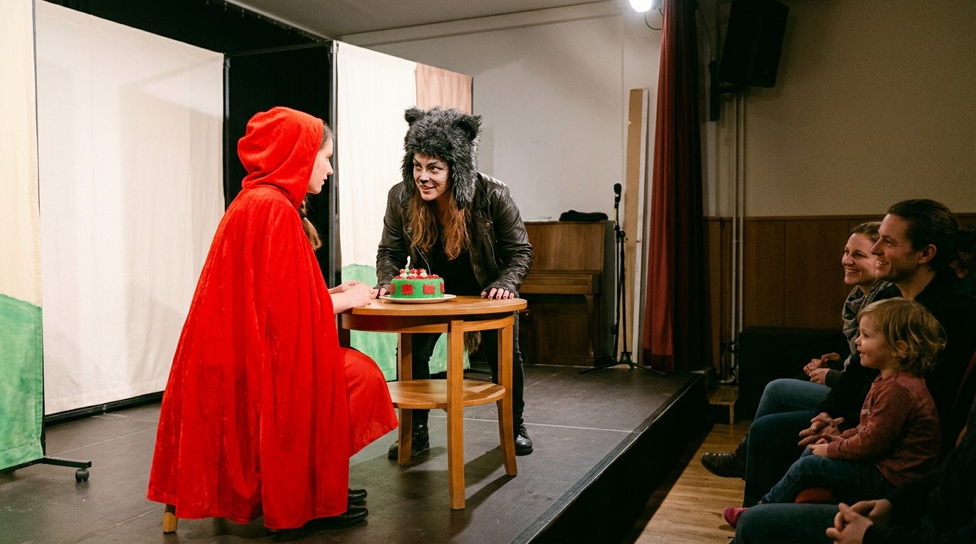 KI-generiertes Bild: Zenobia Theater — Familienzentrum Jungfernheide