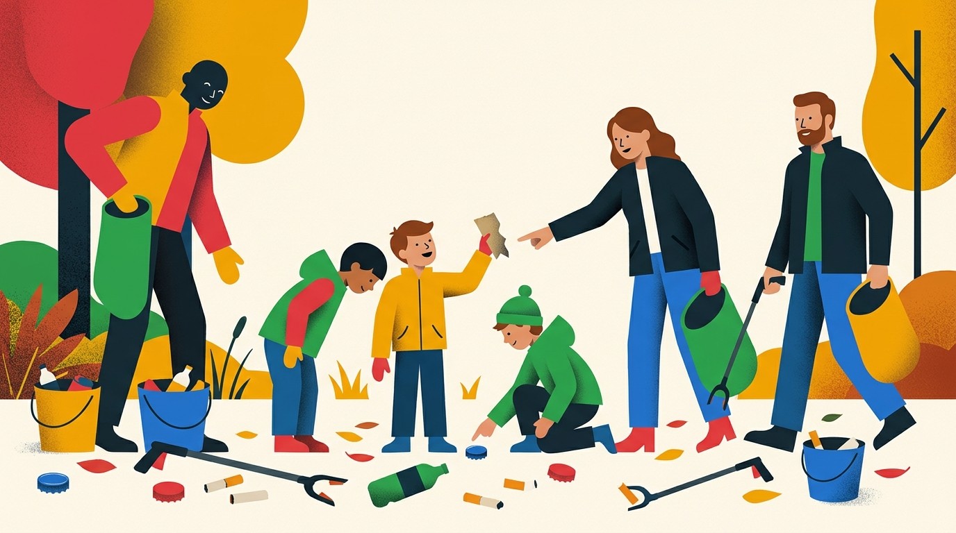 Иллюстрация: «Клинап Баттл» — Volkspark Hasenheide