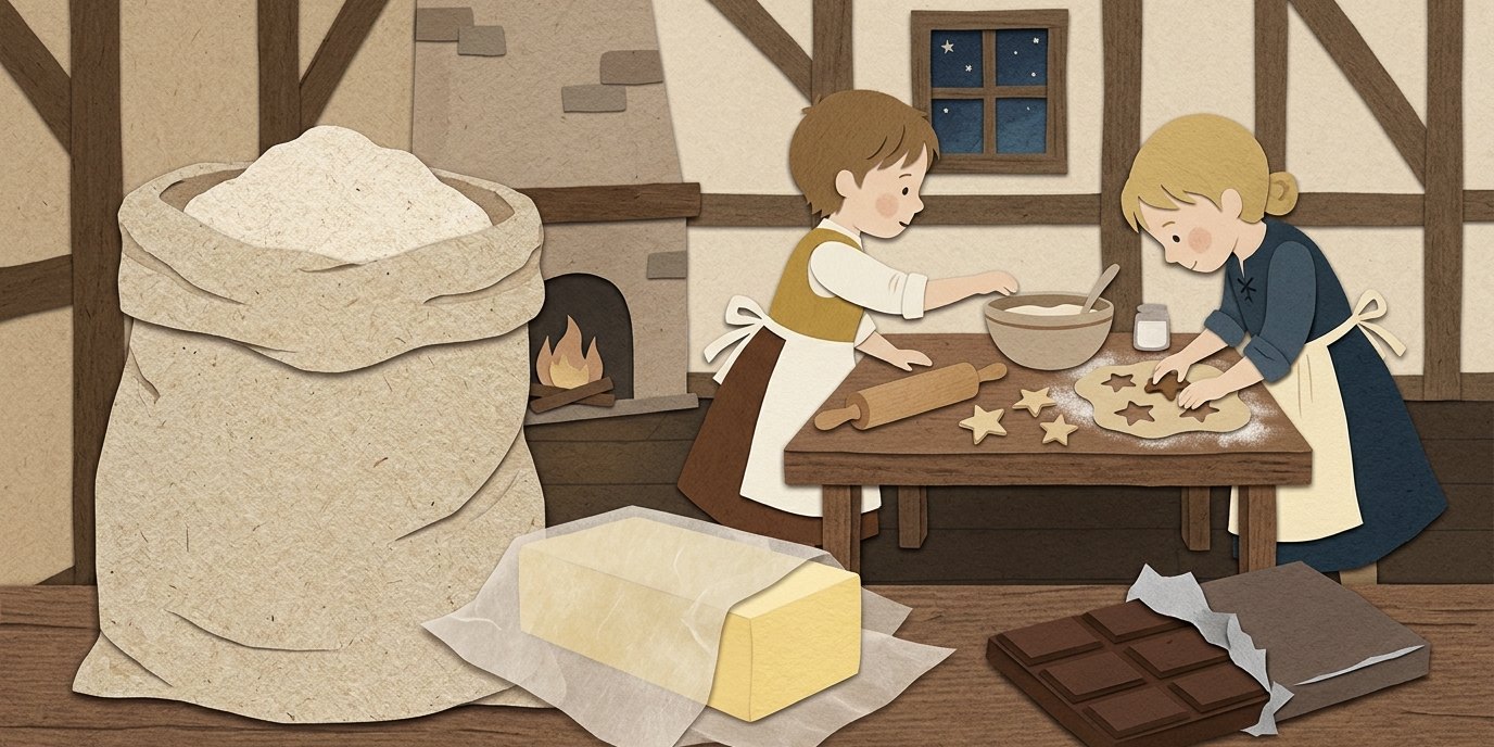 Illustration: Theaterstück „Kotflügel, Schminkkoffer und ganz viele Weihnachtsplätzchen“ — Theater Morgenstern