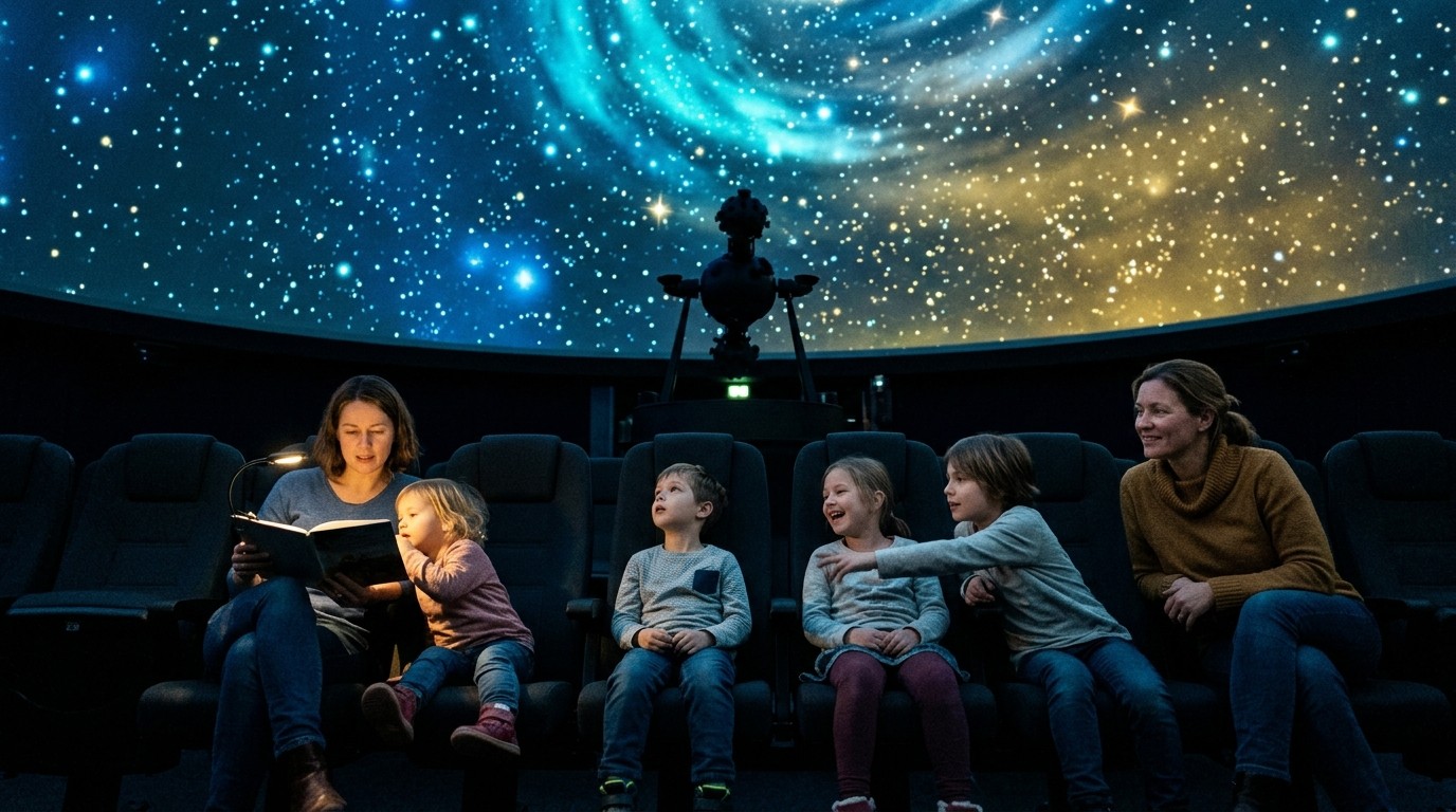 AI-generated image: Ohrka audio club — Zeiss-Großplanetarium