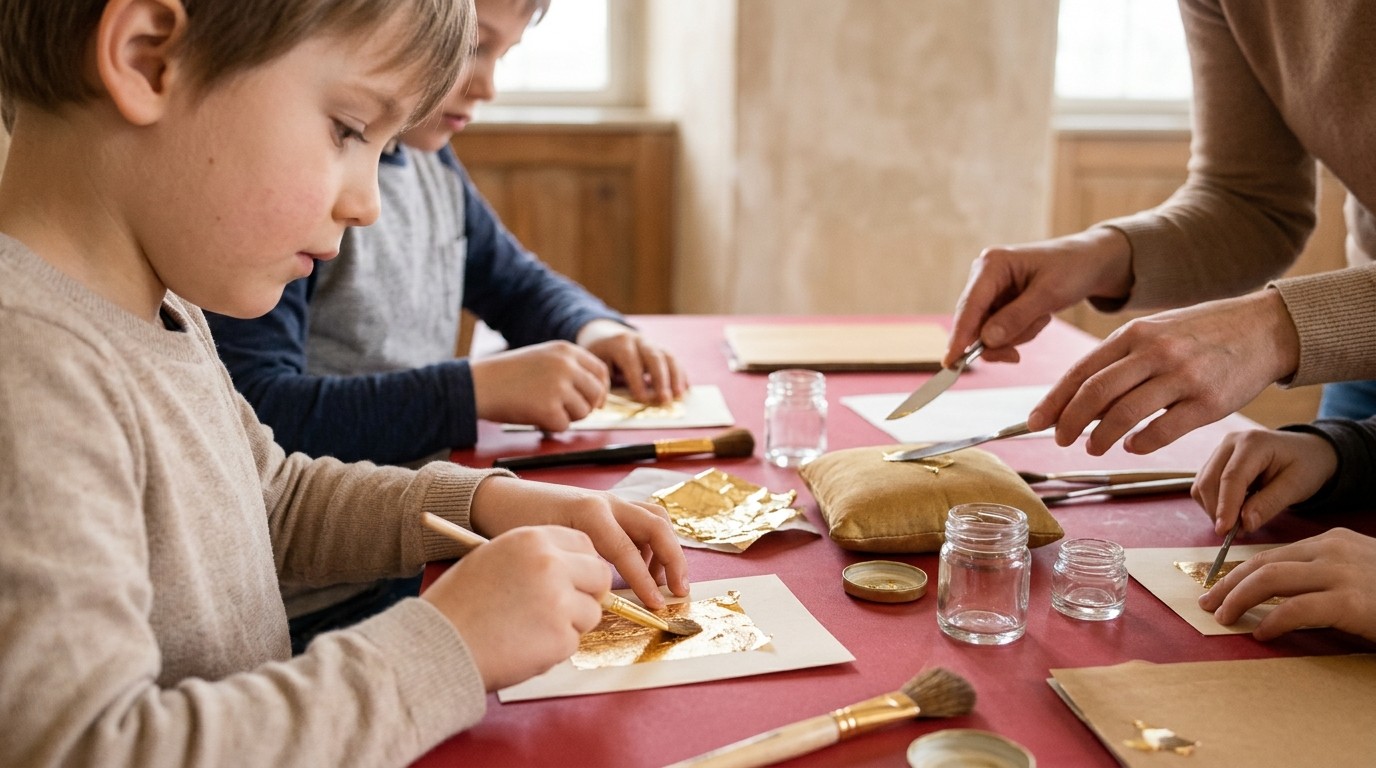 KI-generiertes Bild: Workshop „Silber und Gold“ — Schloss Paretz
