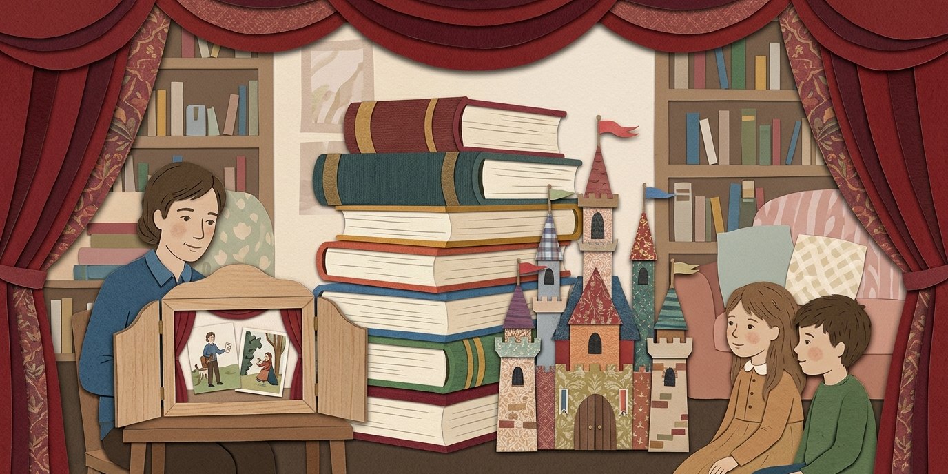 Illustration: Kamishibai picture-story theatre — Margarete-Kubicka-Bibliothek