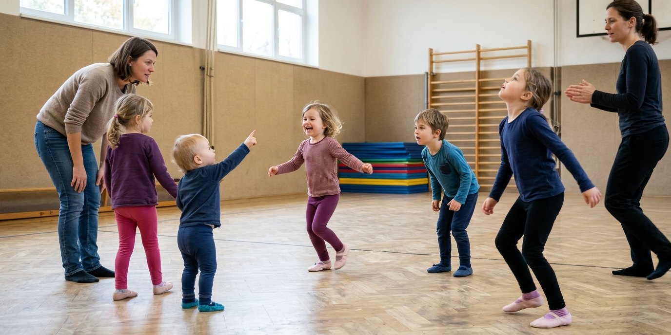 AI-generated image: Dance Kids — Familienzentrum "Hand in Hand"