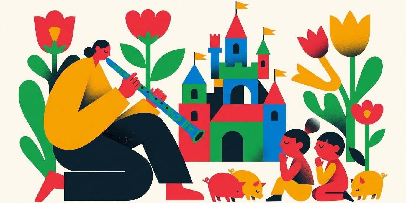 Illustration: Storytelling “Toni and the Magic Flute” — Kulturhaus Spandau