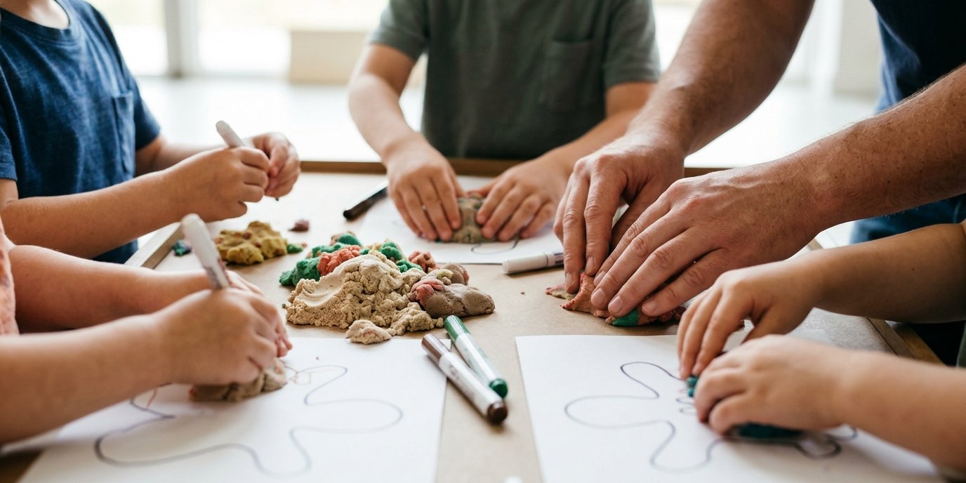 AI-generated image: Workshop “Little Cosmos: Sand” — Berlinische Galerie