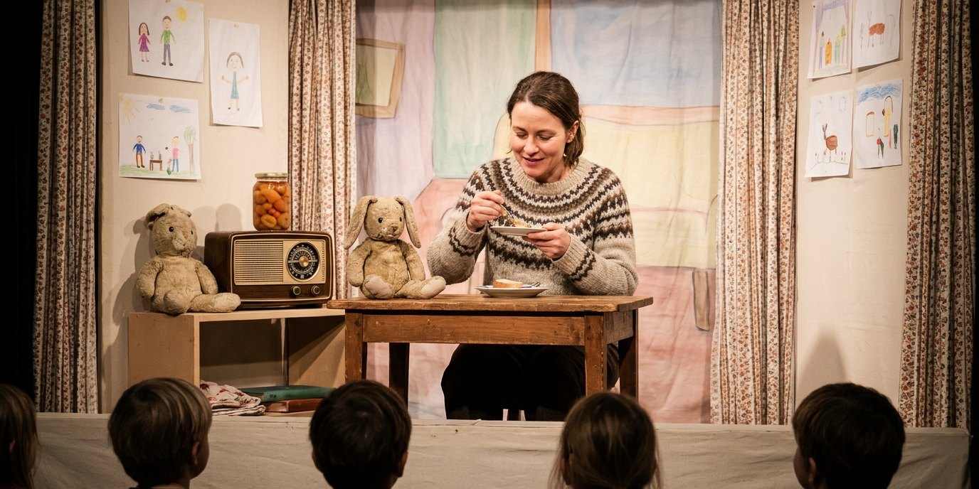 KI-generiertes Bild: Theaterstück „Lotta zieht um“ — ATZE Musiktheater