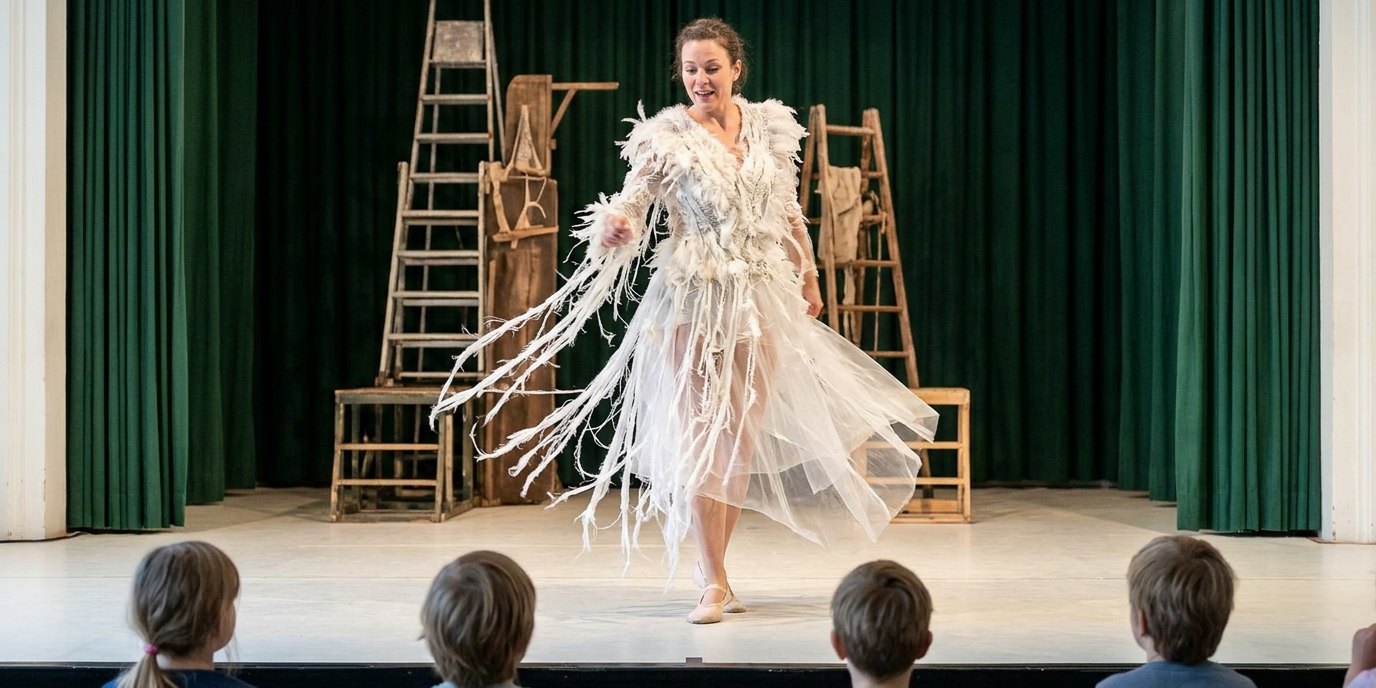 AI-generated image: Dance theatre “The Ugly Duckling” — ATZE Musiktheater